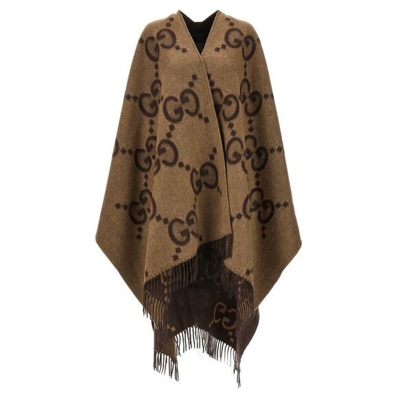 GUCCI Jackets & Blazers - Gucci Women 'Jumbo Gg' Reversible Cape
